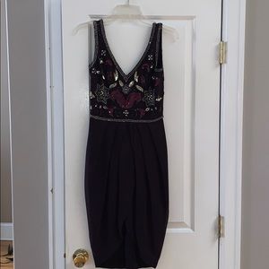 Sequined Midi dress with slit!